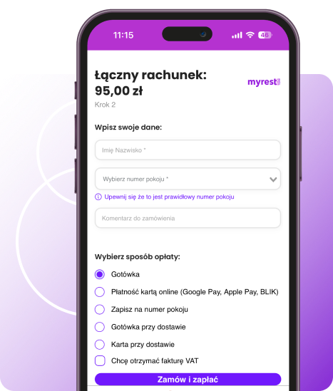 Happy man using phone